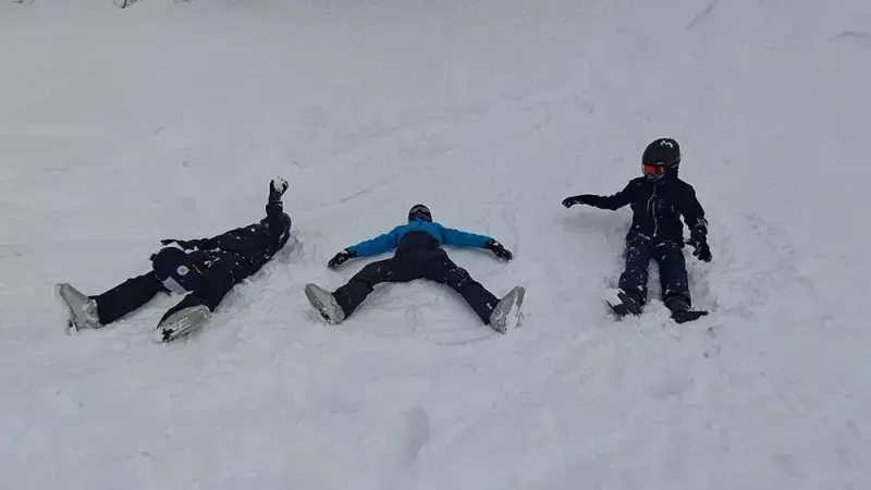 雪遊中文滑雪課程學員實拍剪影